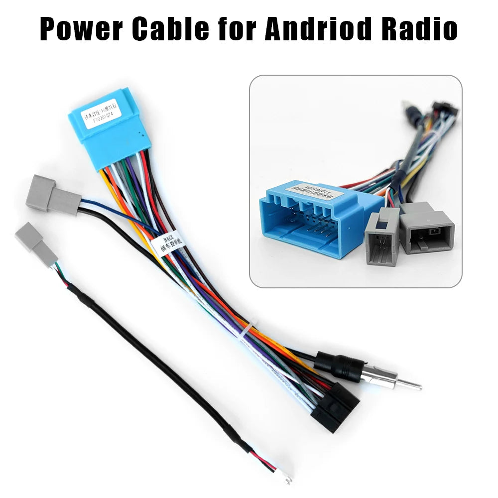 Câble ISO pour autoradio Android, accessoires pour écran 2DIN, stéréo Suzuki Kia VW Hyundai Honda Toyota Nissan Mitsubish, Ford Outlander