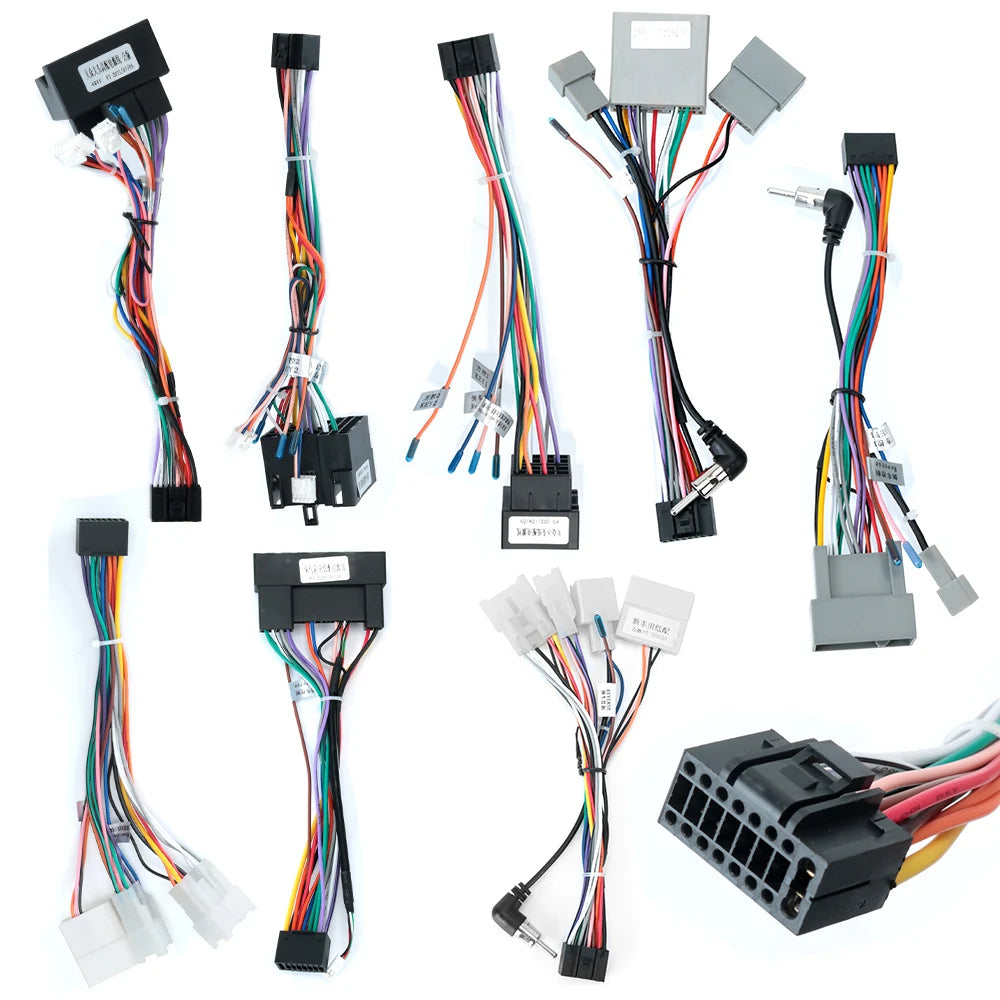 Câble ISO pour autoradio Android, accessoires pour écran 2DIN, stéréo Suzuki Kia VW Hyundai Honda Toyota Nissan Mitsubish, Ford Outlander