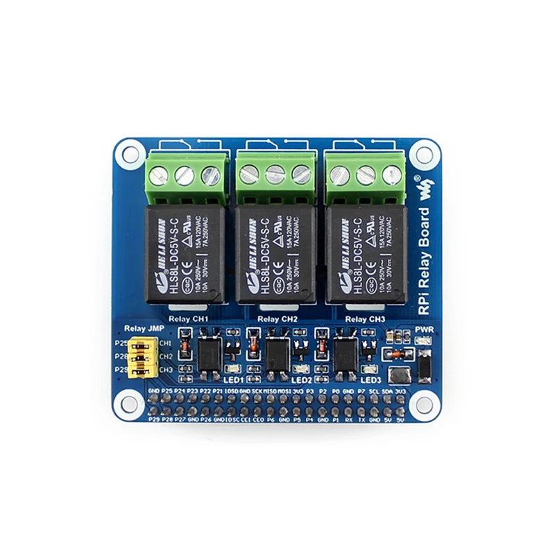 3-kanavainen relekortti Raspberry Pi 4B-, 3B+- ja 3B-malleille