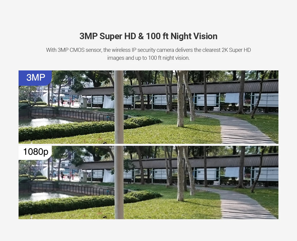 FHD 3MP IP Weatherproof Bullet Security Camera System