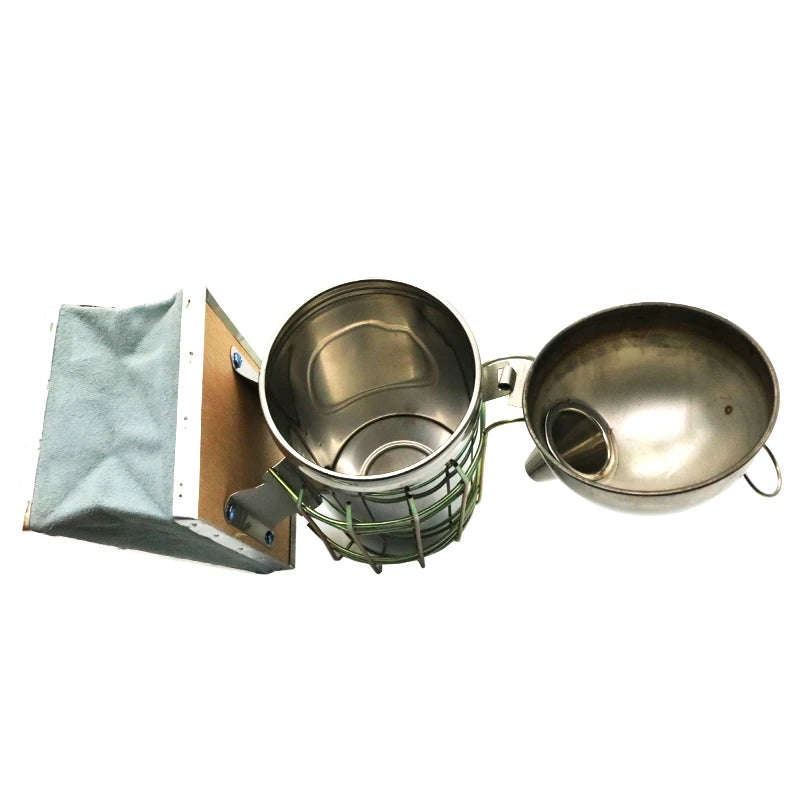 Stainless-Steel Bee Smoker with Bellows and Hanging Hook