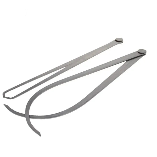Inside and Outside Steel Pottery Calipers, Two-Piece Set