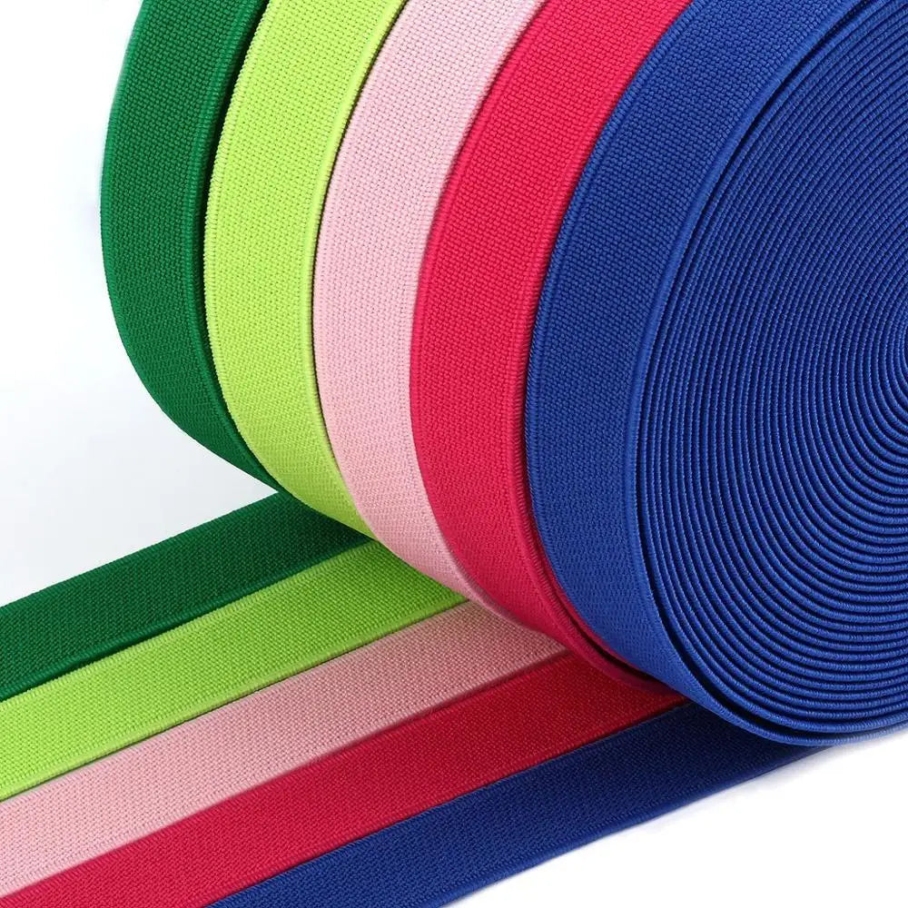 15/20/25mm Elastisches Band Hoch-elastisches Gummiband Elastische Schnur DIY Spitzenkanten Näherei Taille Gürtel Bekleidungszubehör