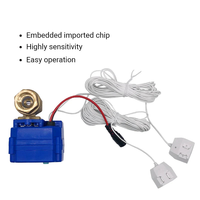 Water Leak Detector with Automatic Shut Off Valve