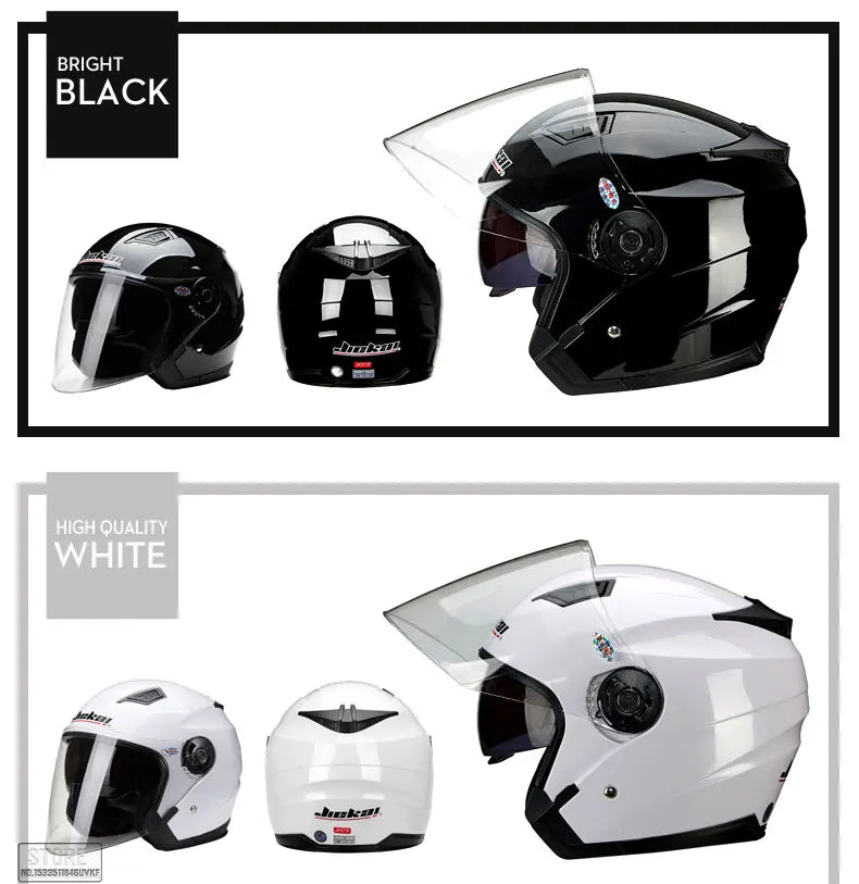 Motorbike Casco Go Kart Scooter Motor Van Motorcycle Dual Lens Vintage Helmets Four Seasons Racing Half Helmets Casque Helmet