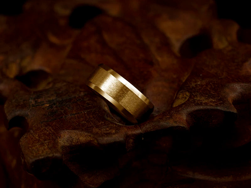 Men's Titanium Steel Ring – Classic Black Wedding Band