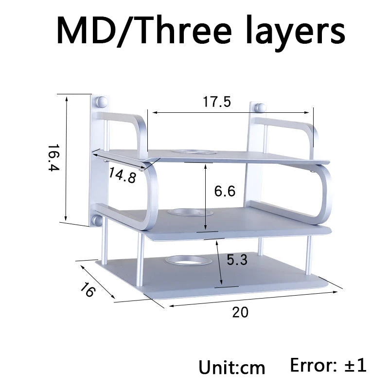 Metal Wall Shelves for Routers and TV Boxes