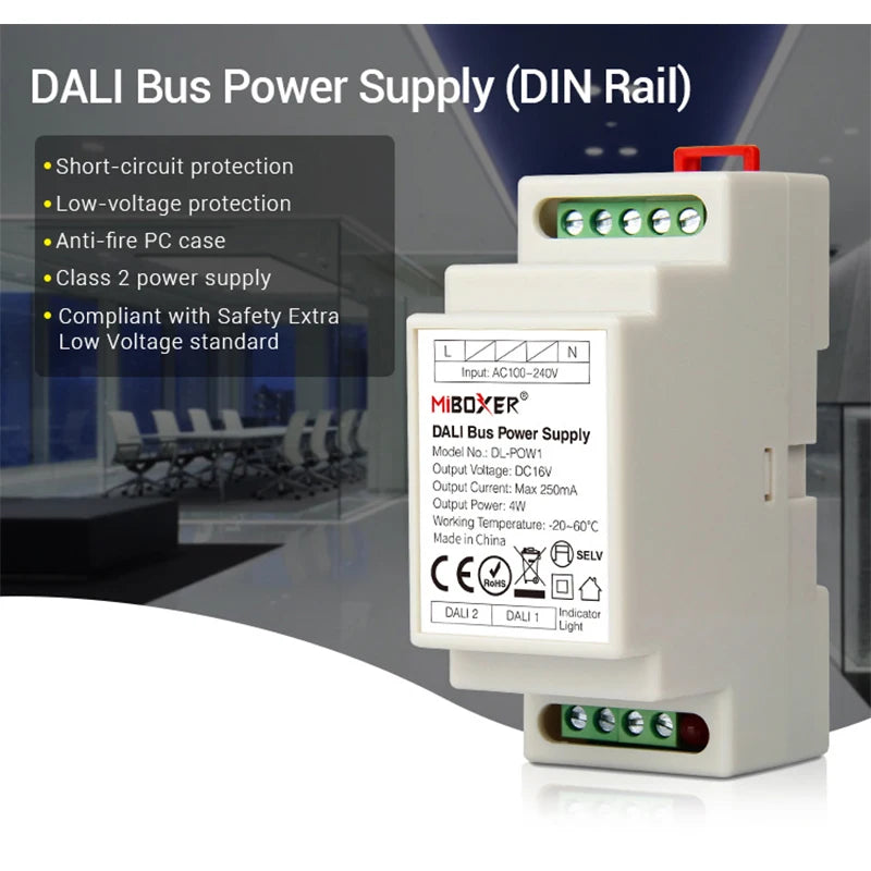 DALI Lighting Controls - Panel and Power Options