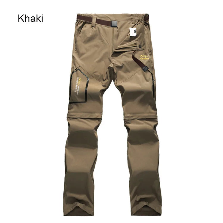 Men’s Convertible Hiking Pants Quick Dry UV Protection Cargo Trousers