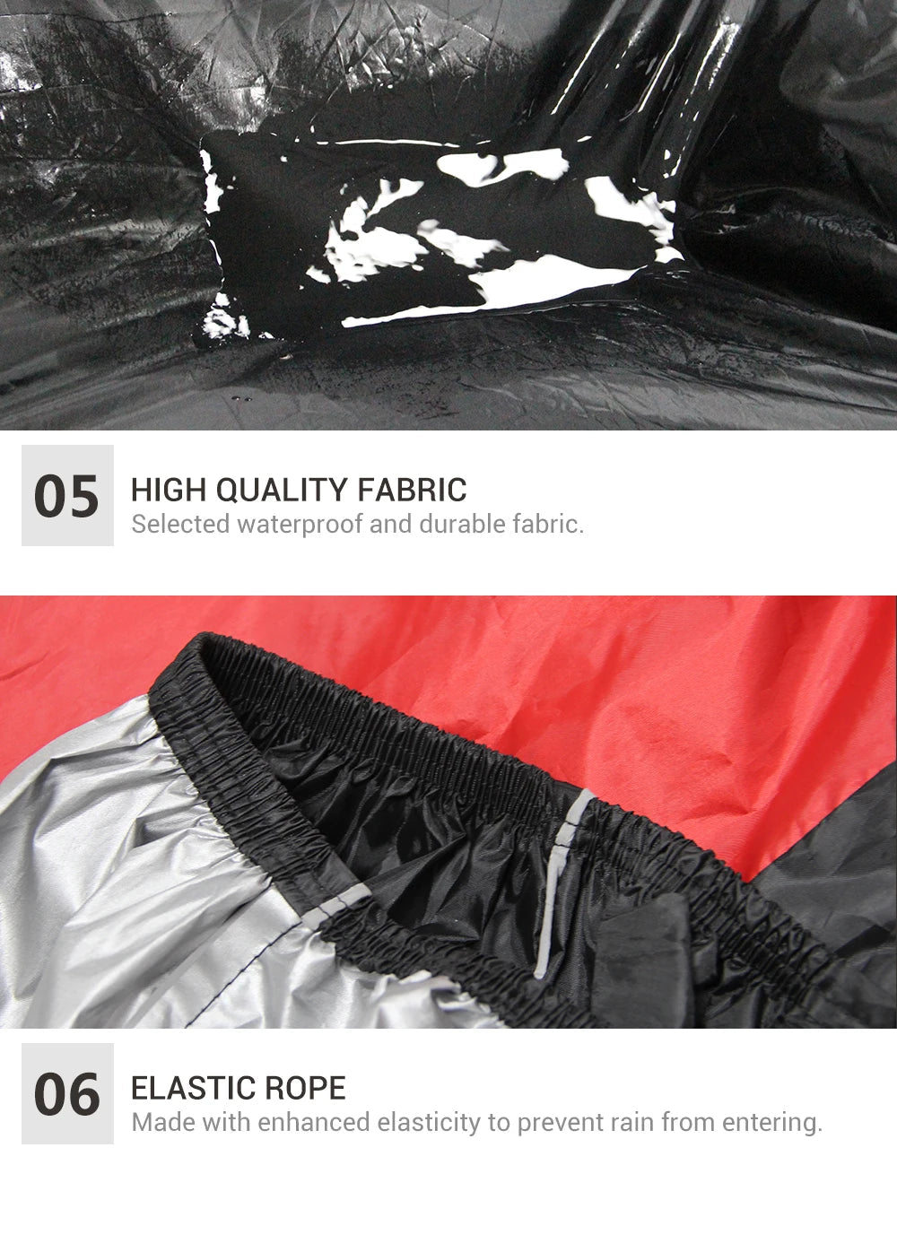 Motorcycle Cover Waterproof Moto Rain Cover Dustproof UV Protective Outdoor Indoor Motocross Scooter Motorbike Cover All Season