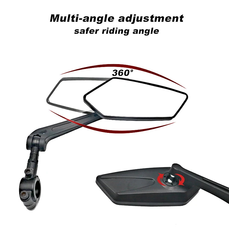 RR7679 Adjustable Bicycle Mirror, 22–25 mm Bar, Left/Right/Pair