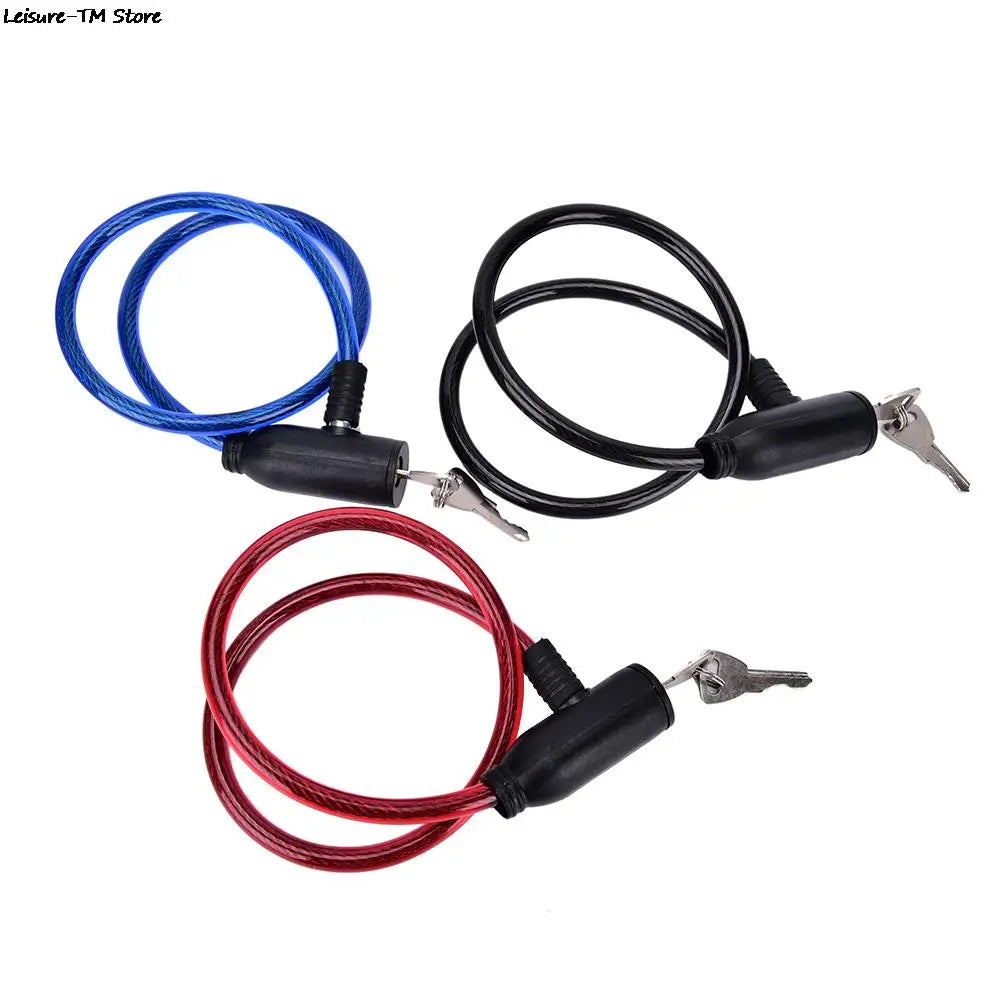 Keyed Bicycle Cable Lock with Two Keys