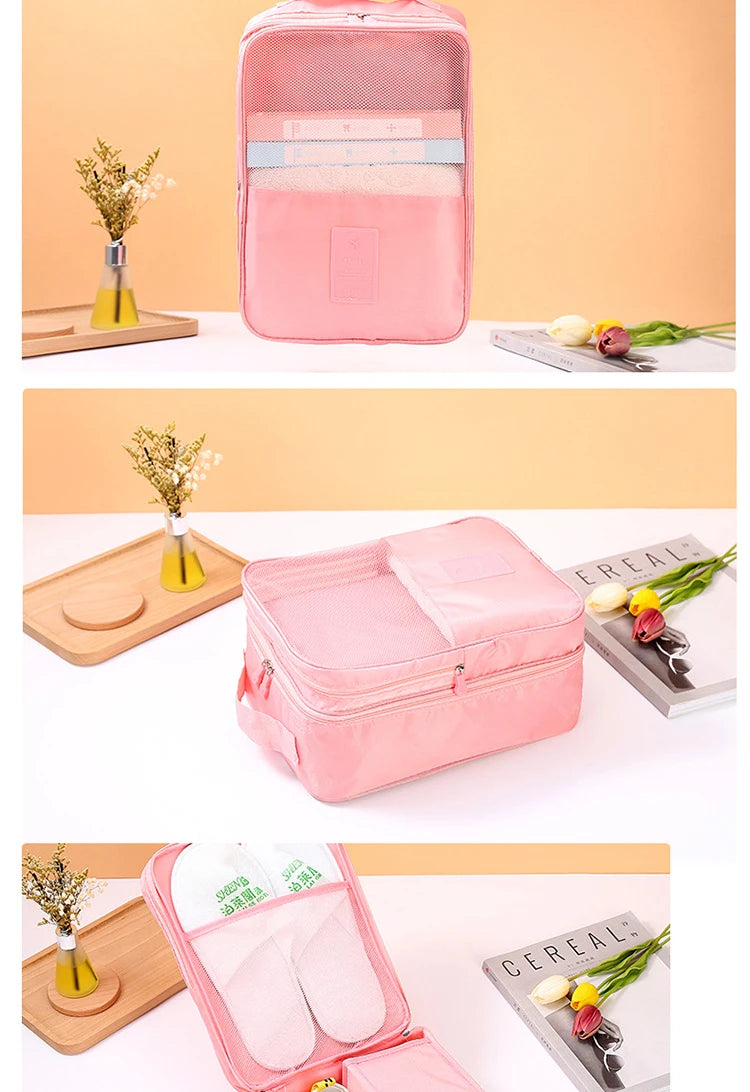 High Quality Portable Travel Shoe Bag Underwear Clothes Bags Shoe Organizer Storage Bag Multifunction Travel Accessories