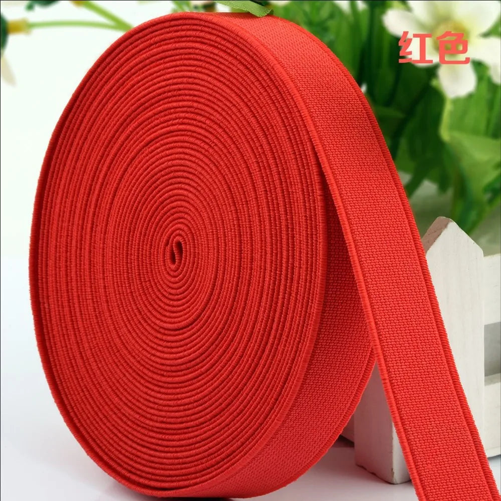 15/20/25mm Elastisches Band Hoch-elastisches Gummiband Elastische Schnur DIY Spitzenkanten Näherei Taille Gürtel Bekleidungszubehör