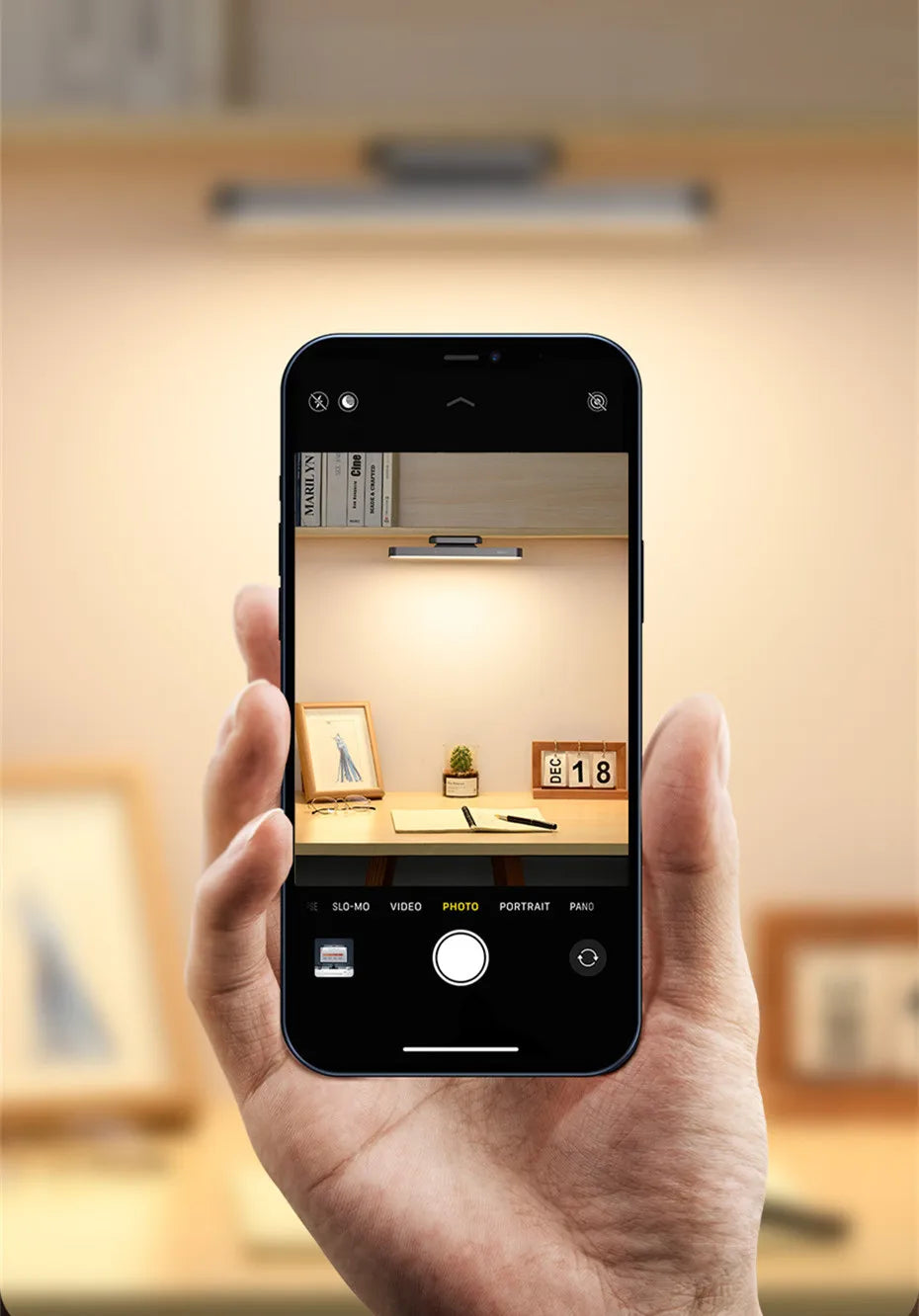 Baseus Night Light Hanging Magnetic LED Table Lamp Stepless Dimming Desk Lamp Rechargeable For Cabinet Bedroom Kitchen Light