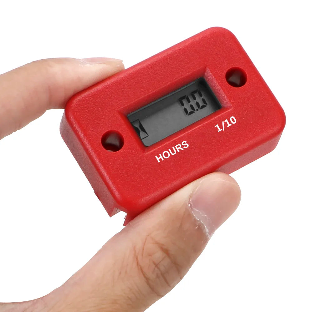 Tachometer 100-30000 RPM Meter Gauge Digital Tach Hour Tester Motorcycle Accessories for ATV Lawn Mower 2/4 Stroke Electric Saw