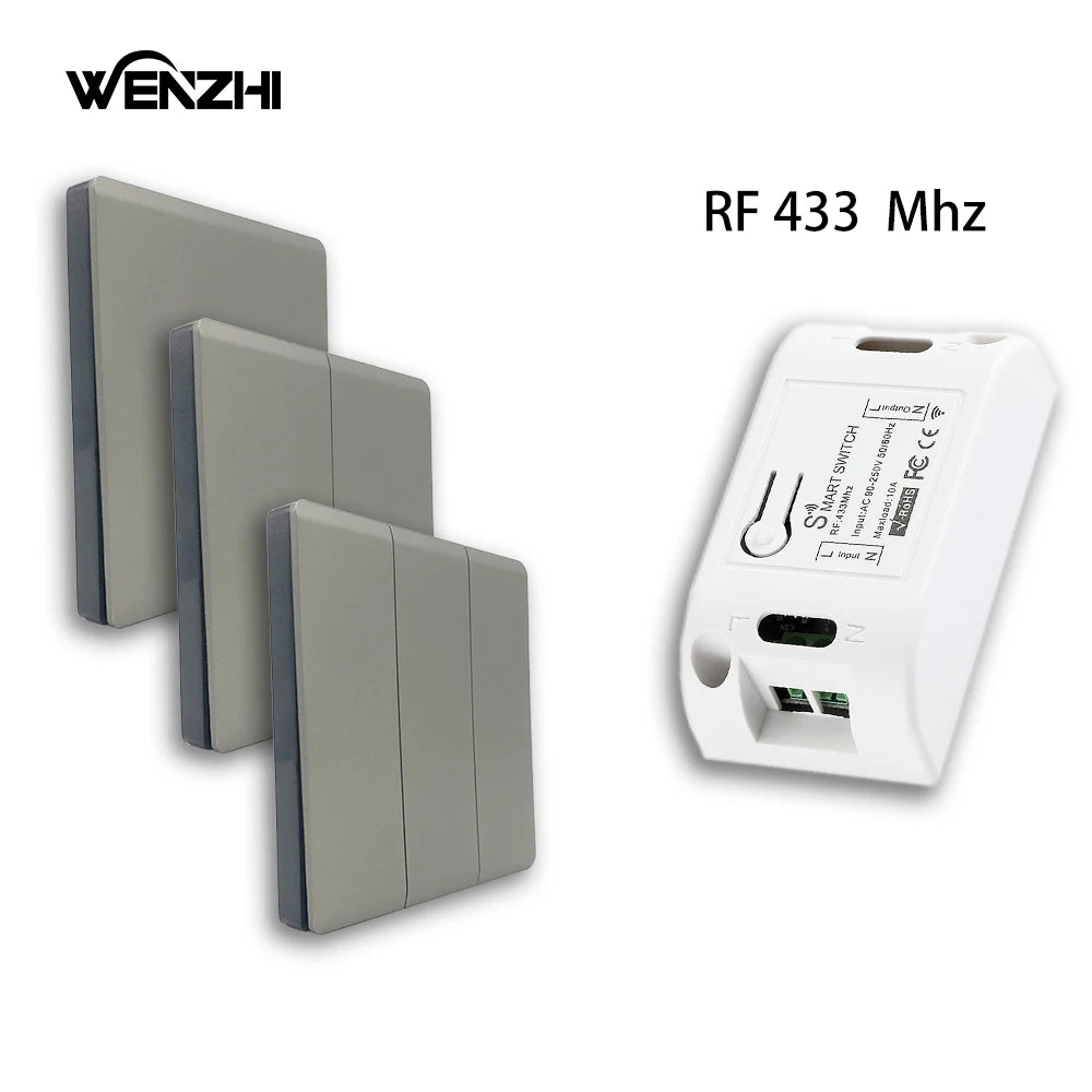 433MHz Wireless Relay and Wall Switch - Options