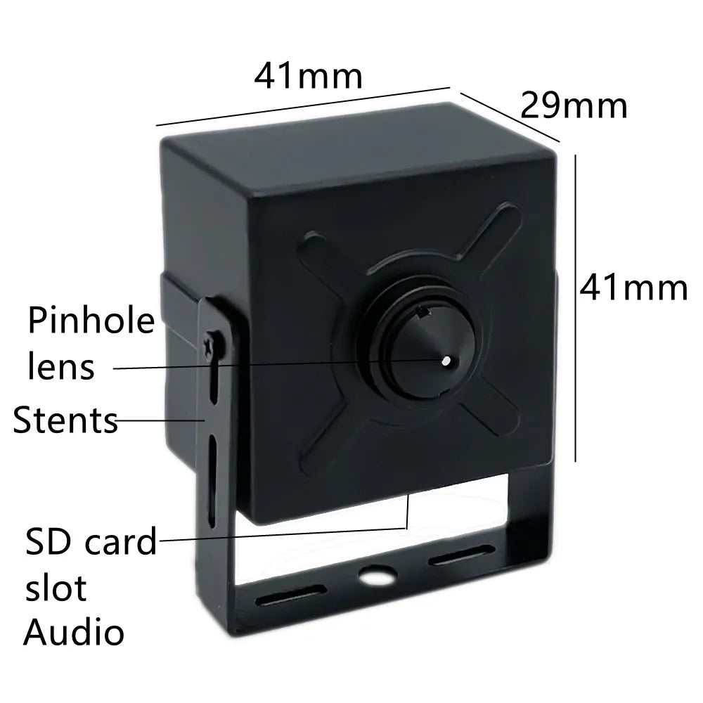 4K 8MP Wifi PoE StarlightIMX415 Pin Hole Cube Square Mini IP Camera Korean Lens for Indoor Covert Forensics Industry Use
