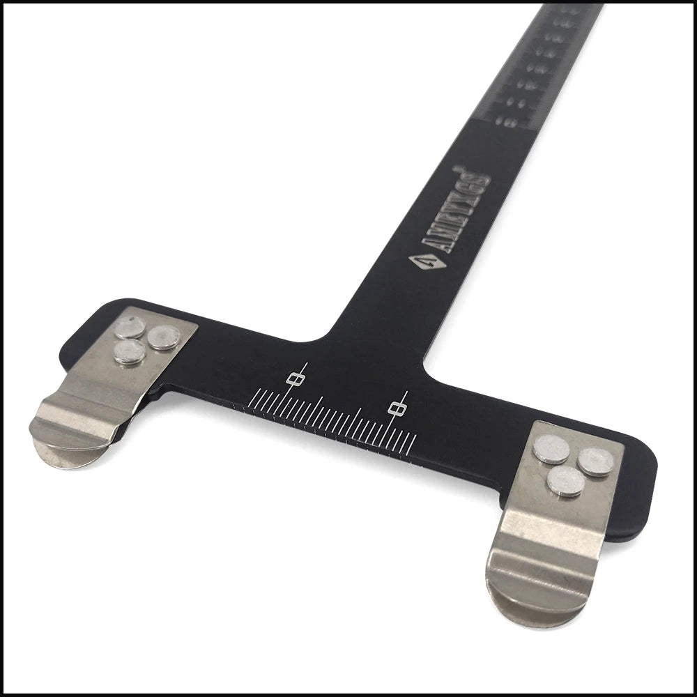 Aluminium boogschutters T-vlak (T-schaaf) — Meterische & inch-schalen
