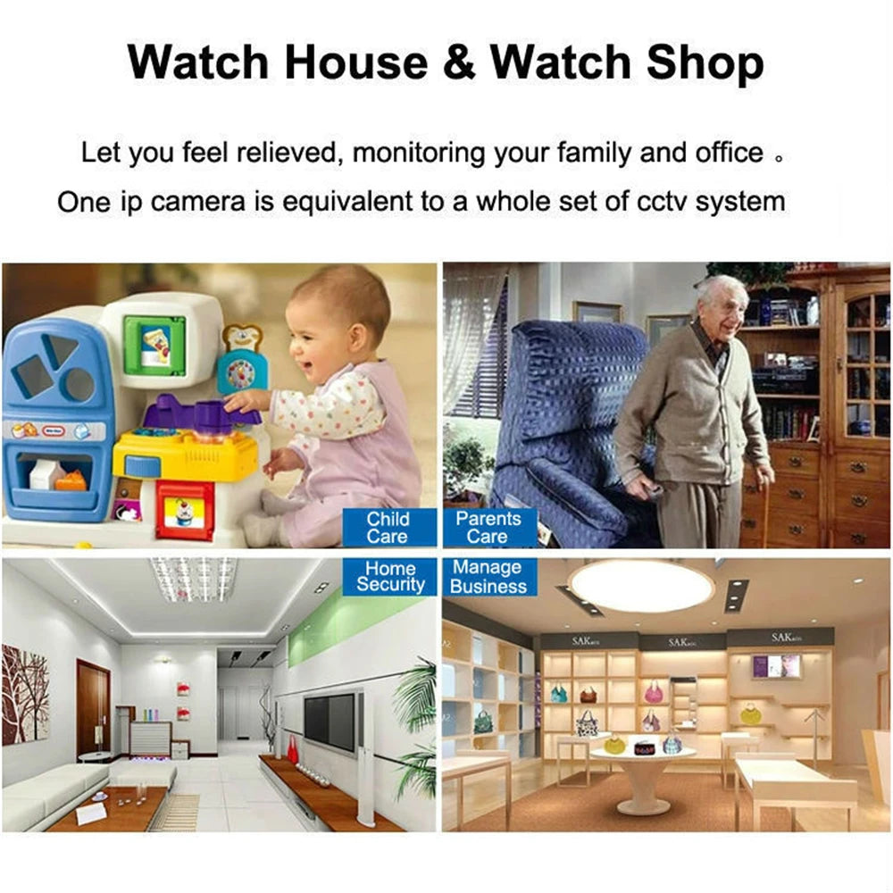 Kamera IP IPPOE 1080P odporna na warunki atmosferyczne z ONVIF i P2P
