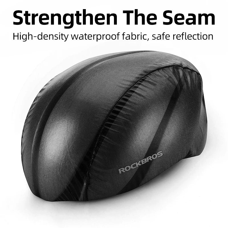 Capacete de bicicleta proteção contra chuva e vento