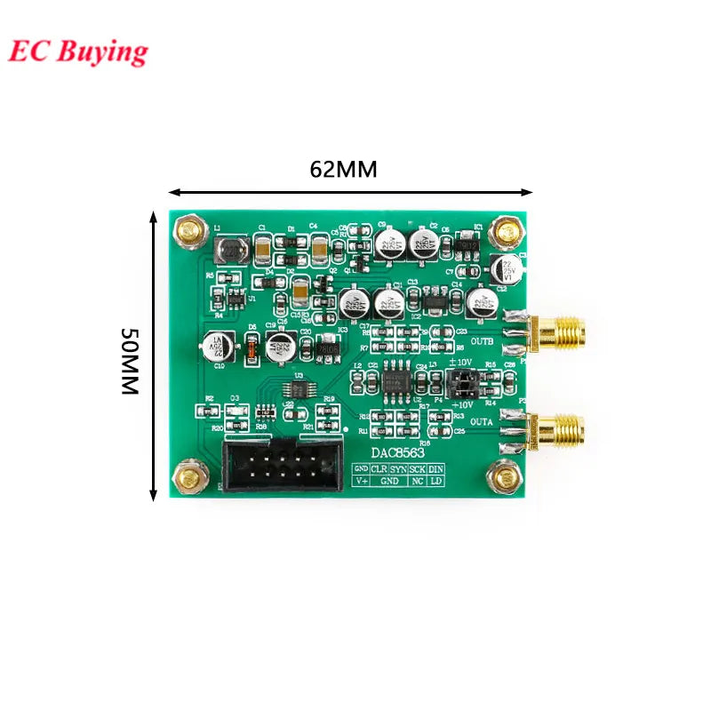 DAC8563 kétcsatornás, 16 bites DAC-modul