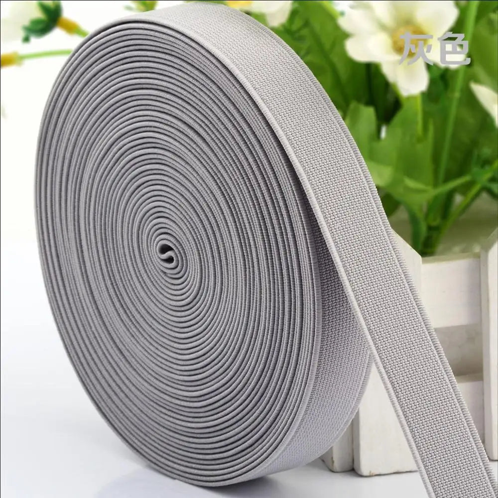 15/20/25mm Elastisches Band Hoch-elastisches Gummiband Elastische Schnur DIY Spitzenkanten Näherei Taille Gürtel Bekleidungszubehör