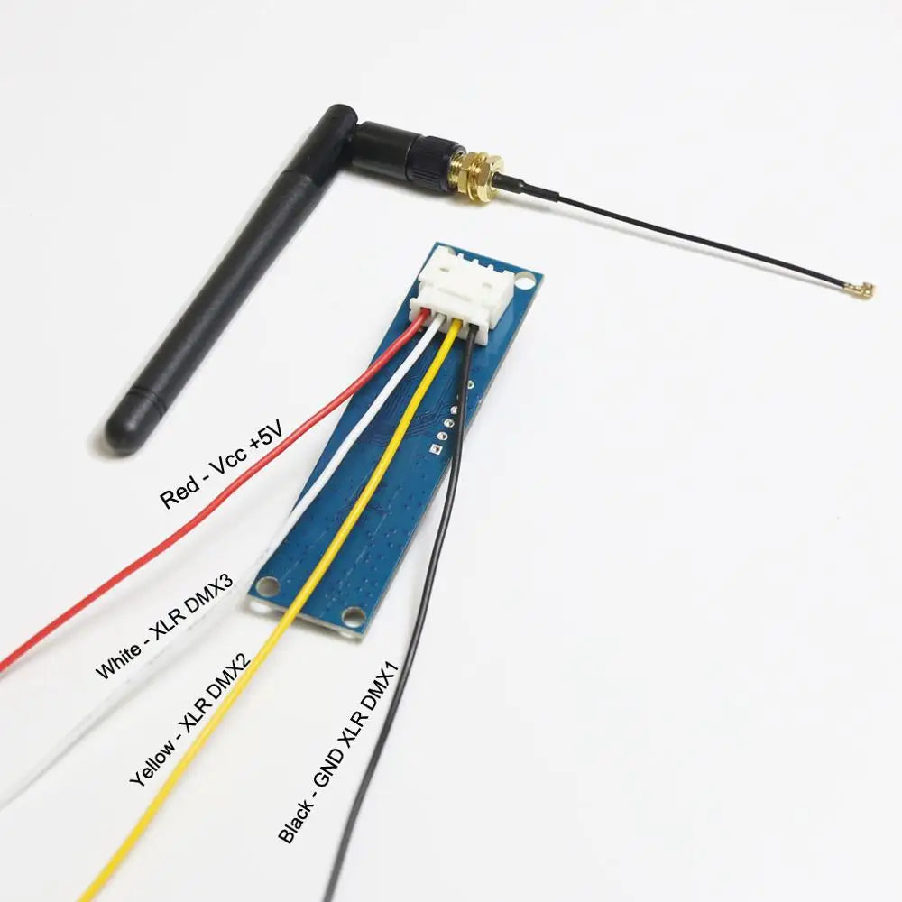 Transmisor y receptor DMX inalámbrico de 2,4 GHz