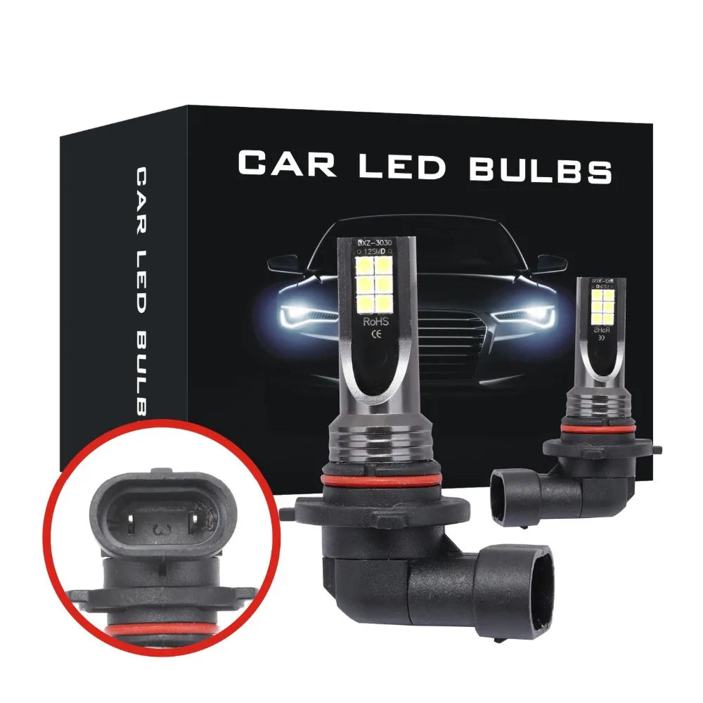 2Pcs H8 H11 LED Bulb H16 JP 9005 HB3 9006 HB4 Led Lamp Super Bright Car Fog Lights Day Driving Running Light 12V 24V 6000K White