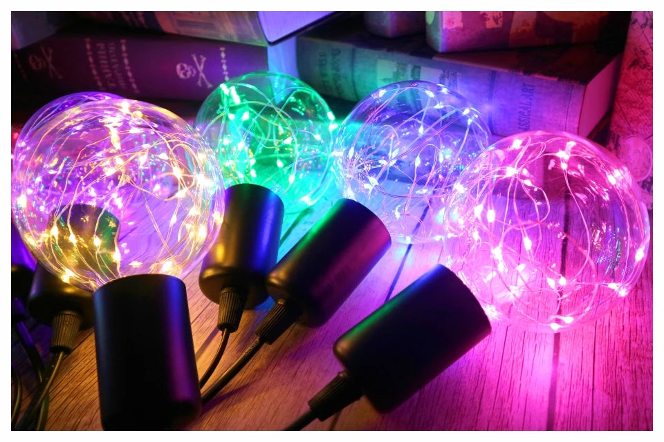 E27 G95 dekoratív LED gömbizzó