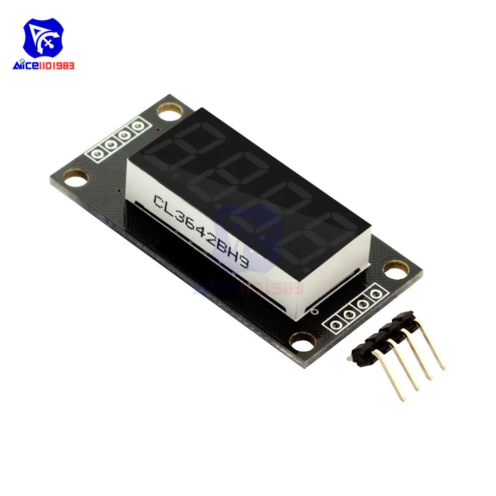 وحدة شاشة LED رباعية الخانات وذات 7 مقاطع TM1637