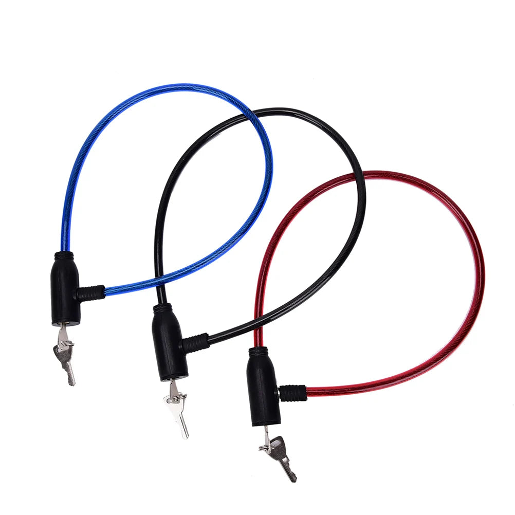 Keyed Bicycle Cable Lock with Two Keys