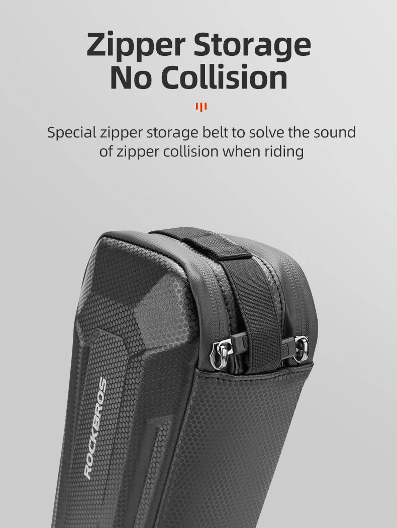 Hard Shell Bicycle Top Tube Bag 1.5L Waterproof