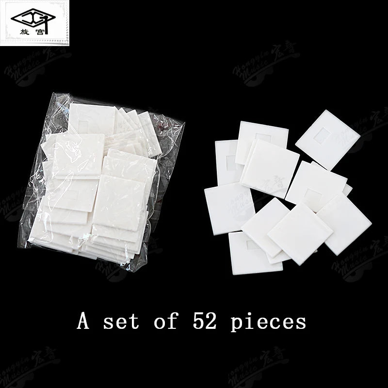 Strumento di manutenzione per pianoforte 079, piccolo quadrato bianco chiave in pelle, chiave bianca, front key plug, accessori per pianoforte