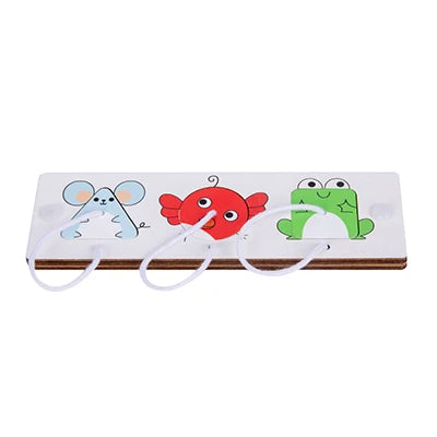 Busy Board Clothes Animal DIY Wooden Accessories Early Learning Toys Busy Board Matching Board Handmade Puzzle Educational Toys