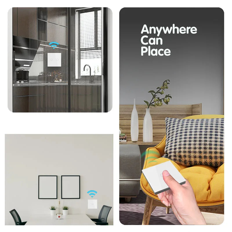 Wireless Wall Switch and Receiver - Gang Options