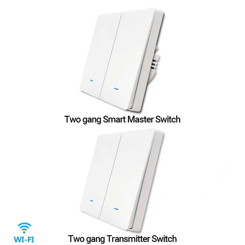 Interrupteur mural Tuya WiFi et options RF433