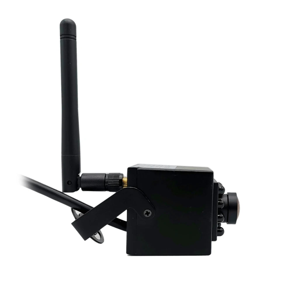 Mini IR IP Camera with TF Card Slot, 940nm Night Vision, Two-Way Audio