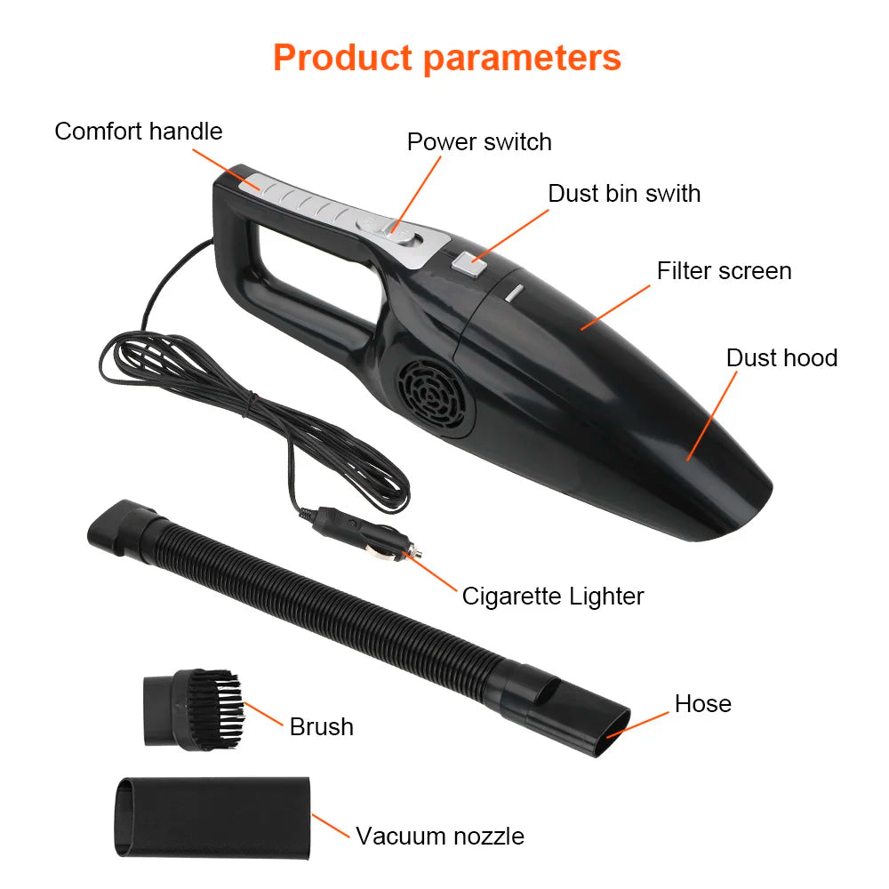 12V Corded Handheld Car Vacuum Cleaner