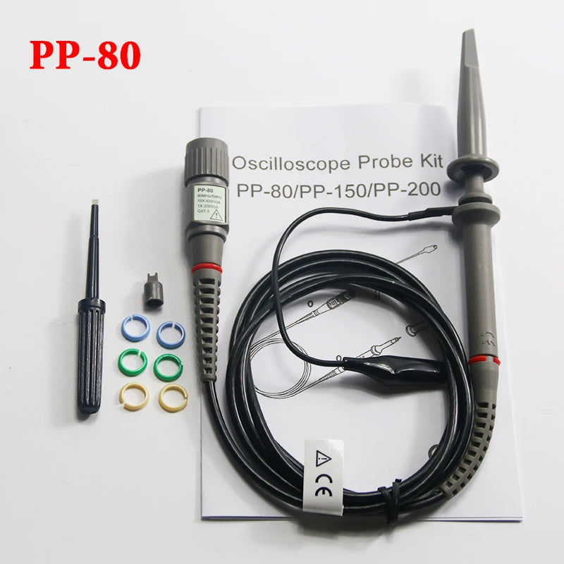 Sonda de osciloscopio Hantek serie PP, 60–250 MHz