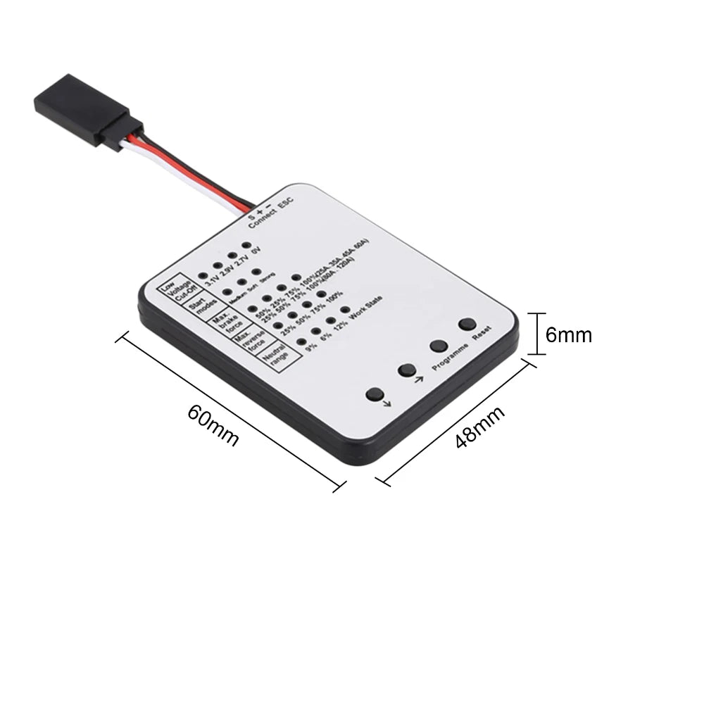 LED Programming Card for Compatible RC Car ESCs