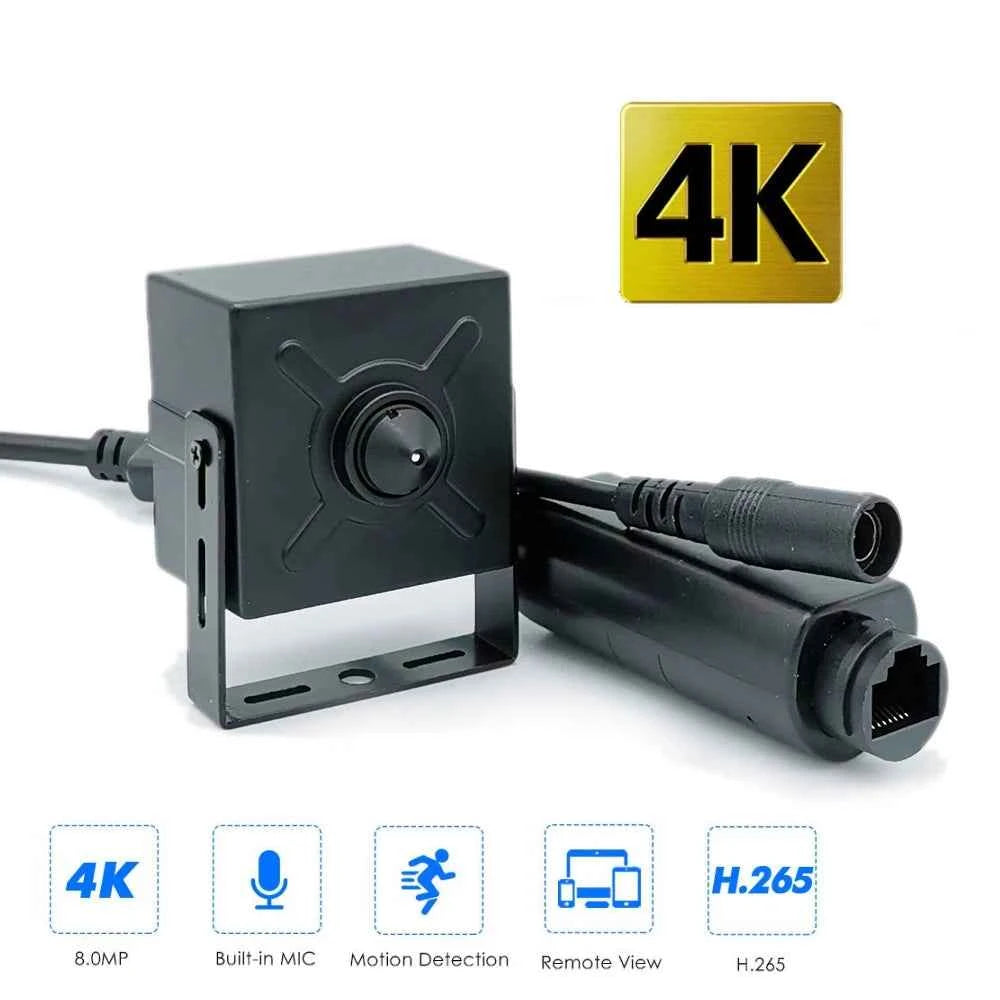 8MP 4K Indoor Metal ONVIF Face Detection Audio PoE IP Camera