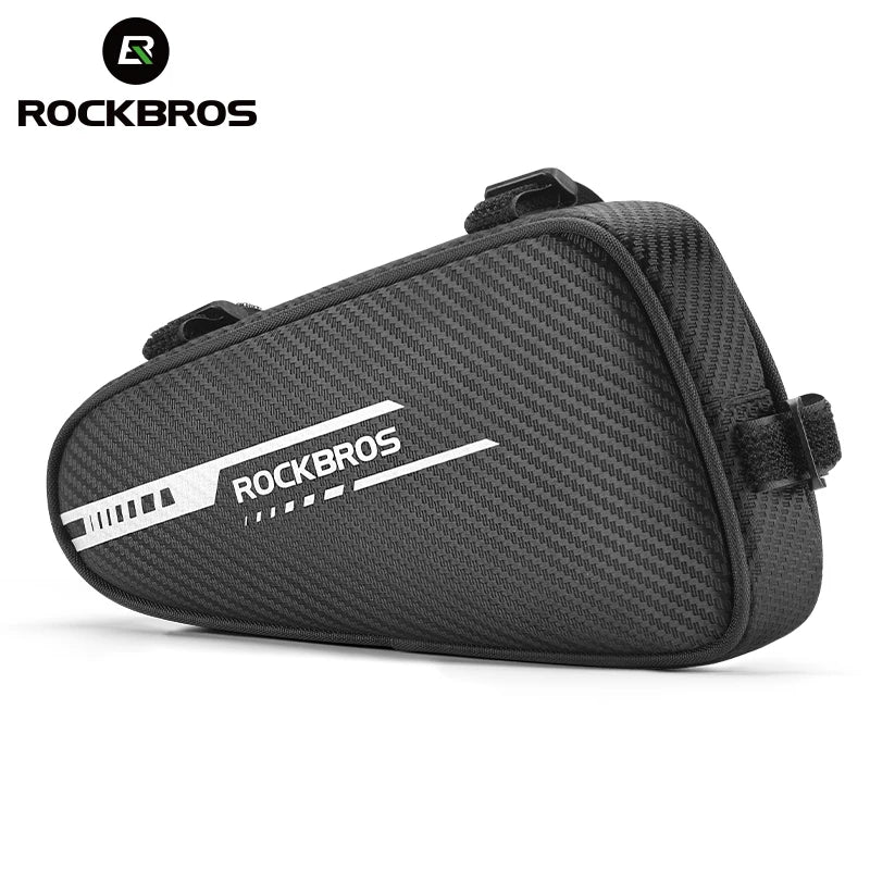 ROCKBROS 1.2L Bike Frame Triangle Bag Rainproof Reflective