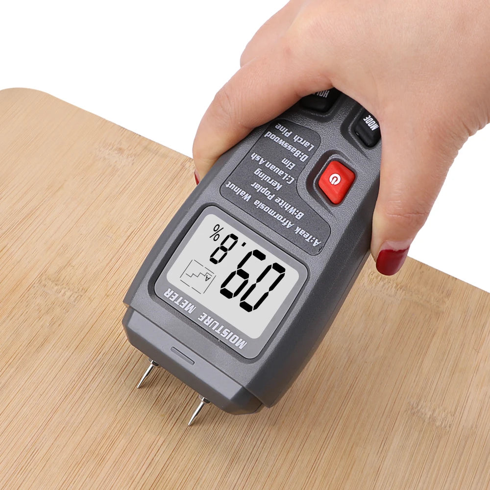 Digital Wood Moisture Meter with Species Modes