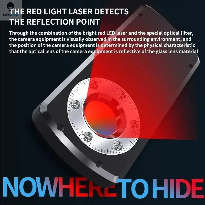 Hidden Camera Detector Anti Spy Gadget Anti-Spy RF Detector Car GPS Camera Finder for Privacy Protection Wireless Signal Mini Spy-shop.com