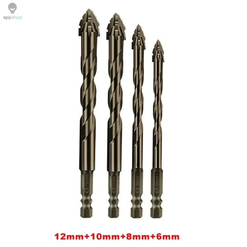 High-Four-edged serrated eccentric drill for dry drilling of ceramic tiles, glass, marble, concrete, stainless steel drill bits Spy-shop.com