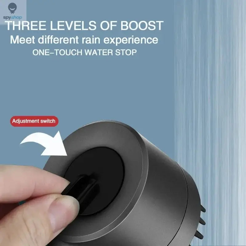 High Pressurized Filter Shower Head 3-mode Adjustable Spray with Massage Brush Rain Faucet Bathroom Accessories Spy-shop.com