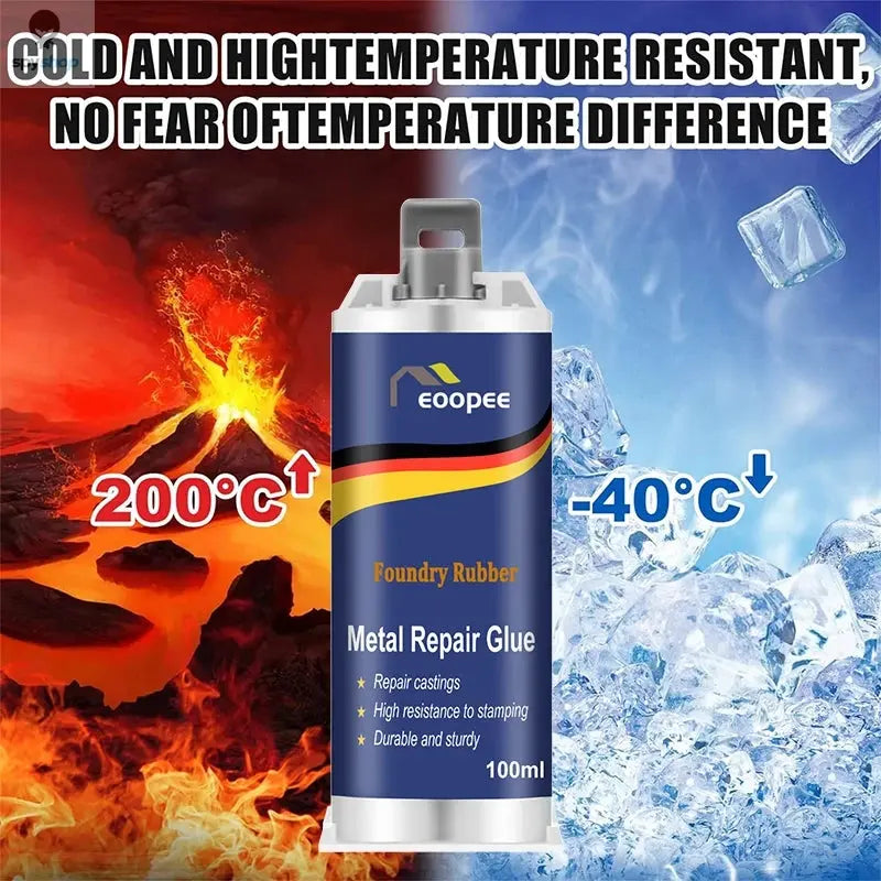 High-Strength Metal Repair Epoxy Adhesive Heat & Cold Resistant Welding Glue Leak Repair Tool Metal Repair Paste 15g/50ml/100ml