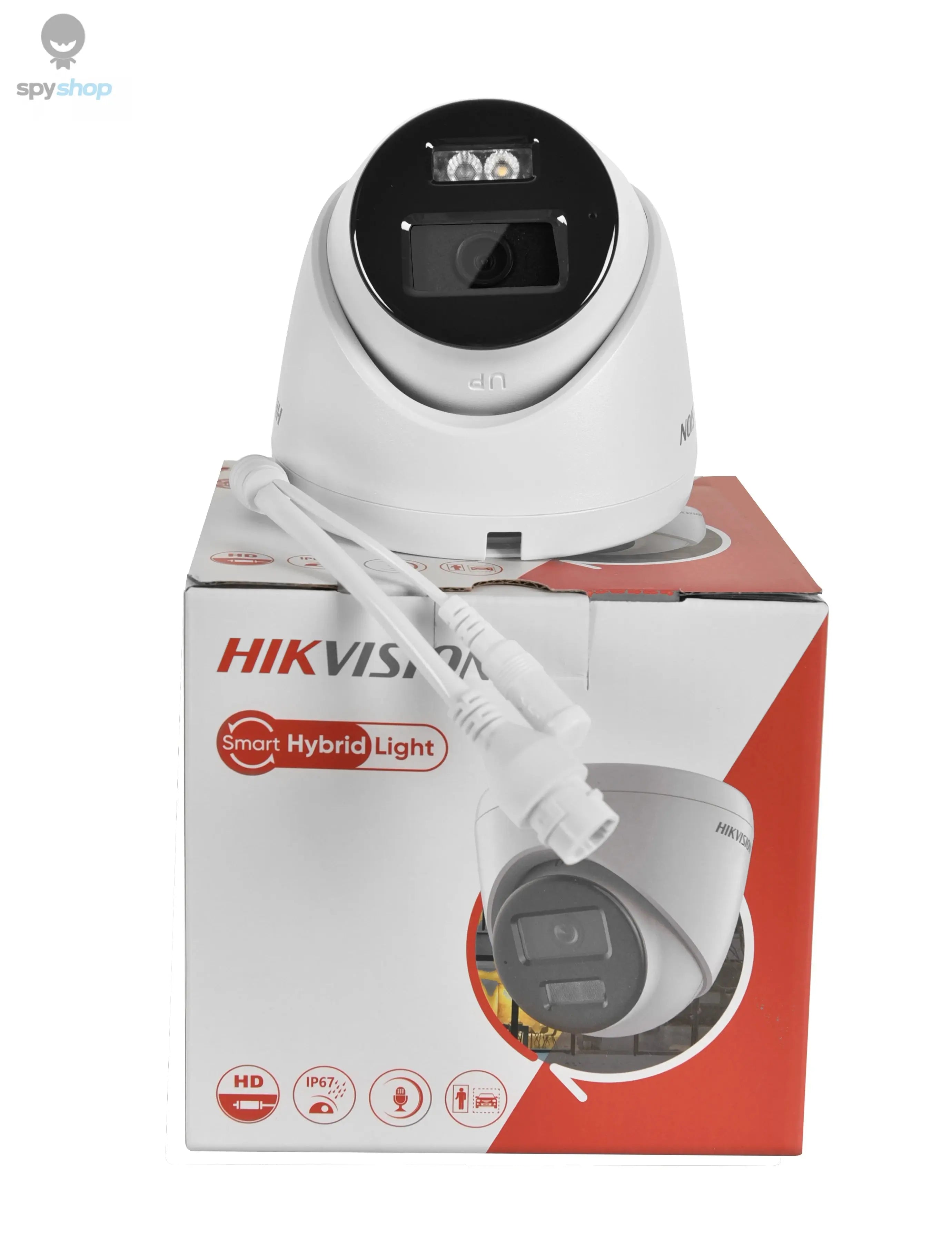 Hikvision 8MP IP Camera DS-2CD1383G2-LIU 4K Smart Hybrid Light With Dual-Light IR White Light Built-in Mic Turret Network Camera Spy-shop.com