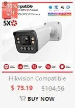 Hikvision Compatible 8MP 5X Zoom PTZ Camera POE Smart Dual Light ColorVu Built-in Mic Speaker CCTV Video Surveillance Camera Spy-shop.com